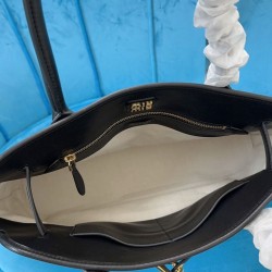 Replica Borsa tote Miu Miu Adventure nappa 5BG291 Nero Imitazioni Replica qualità specchio Borsa tote Miu Miu Adventure nappa 5BG291 Nero