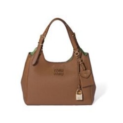 Replica qualità specchio Borse Firmate  a mano Miu Miu Hobo tote 5BA304 Marrone