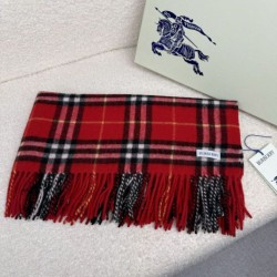 Replica qualità specchio Sciarpa classica cashmere a quadri Burberry rossa 30 x 155