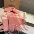Dettagli perfetti Sciarpa Burberry Check Classical cashmere 30 x 200 Rosa