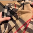 Dettagli perfetti Sciarpa cashmere Burberry Check Beige con bordi sfrangiati 70 x 200