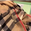 Dettagli perfetti Sciarpa cashmere Burberry Check Beige con bordi sfrangiati 70 x 200