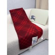 Qualità superiore replica Dettagli perfetti Sciarpa/coperta lana con motivo check Burberry etichetta equestre 30 x 180 Rosso