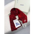Qualità superiore replica Dettagli perfetti Sciarpa/coperta lana con motivo check Burberry etichetta equestre 30 x 180 Rosso