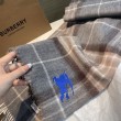 Qualità superiore replica Dettagli perfetti Sciarpa reversibile cashmere con motivo check EKD Burberry 30 x 200 Cammello