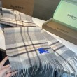 Qualità superiore replica Dettagli perfetti Sciarpa reversibile cashmere con motivo check EKD Burberry 30 x 200 Grigio