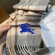 Qualità superiore replica Dettagli perfetti Sciarpa reversibile cashmere con motivo check EKD Burberry 30 x 200 Grigio