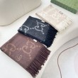 Dettagli perfetti Sciarpa reversibile Gucci GG cashmere Rosa 50 x 190
