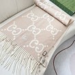 Dettagli perfetti Sciarpa reversibile Gucci GG cashmere Rosa 50 x 190
