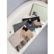 Dettagli perfetti Sciarpa reversibile TB cashmere/lana con motivo a quadri Burberry 30 x 180 Nero/marrone