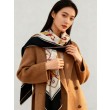 Qualità superiore replica falso Scialle reversibile Gucci in seta e cashmere con motivo GG 135 Rosso