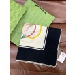 Qualità superiore replica falso Scialle reversibile Gucci in seta e cashmere con motivo GG 135 Rosso