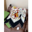 Qualità superiore replica falso Scialle reversibile Gucci in seta e cashmere con motivo GG 135 Rosso