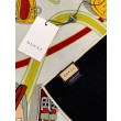 Qualità superiore replica falso Scialle reversibile Gucci in seta e cashmere con motivo GG 135 Rosso
