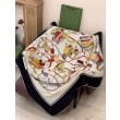 Qualità superiore replica falso Scialle reversibile Gucci in seta e cashmere con motivo GG 135 Rosso
