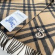 Qualità superiore replica falso Sciarpa in cashmere con motivo check Burberry e orlo con nappe Nero/marrone 30 x 168