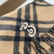 Qualità superiore replica falso Sciarpa in cashmere con motivo check Burberry e orlo con nappe Nero/marrone 30 x 168