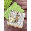 Qualità superiore replica Fazzoletto Sciarpa Gucci seta e cashmere con stampa animalier/floreale 140 01