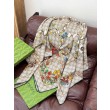 Fazzoletto Sciarpa Gucci seta e cashmere con stampa animalier/floreale 140 03