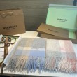 Qualità superiore replica Scialle cashmere con motivo check Burberry e bordi sfrangiati Rosa 60 x 180