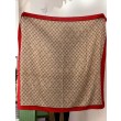 Scialle reversibile Gucci in seta e cashmere con motivo GG 135 albicocca