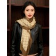 Scialle reversibile Gucci in seta e cashmere con motivo GG 135 Nero