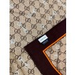Scialle reversibile Gucci in seta e cashmere con motivo GG 135 Rosa