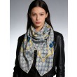 Scialle reversibile Gucci seta e cashmere Modello di equitazione 140 01