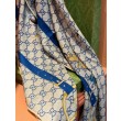 Scialle reversibile Gucci seta e cashmere Modello di equitazione 140 01