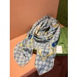 Scialle reversibile Gucci seta e cashmere Modello di equitazione 140 01