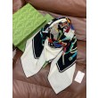 Pari all'originale replica Scialle reversibile Gucci seta e cashmere Modello di equitazione 140 02
