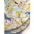 Scialle reversibile Gucci velluto con stampa cavalli 140 Azzurro