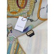 Scialle reversibile Gucci velluto con stampa cavalli 140 Giallo