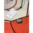 Alta gamma replica Scialle reversibile Gucci velluto con stampa cavalli 140 Rosso