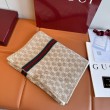 Qualità da grande replica Scialle reversibile seta e lana Gucci con motivo a sella da equitazione 140 Nero