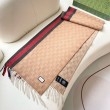 Qualità superiore replica Scialle/sciarpa classica cashmere Gucci 36 x 180 albicocca
