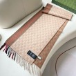 Qualità superiore replica Scialle/sciarpa classica cashmere Gucci 36 x 180 albicocca