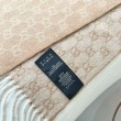 Qualità superiore replica Scialle/sciarpa classica cashmere Gucci 36 x 180 albicocca