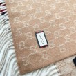 Qualità superiore replica Scialle/sciarpa classica cashmere Gucci 36 x 180 albicocca