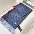 Scialle/sciarpa classica cashmere Gucci 36 x 180 Blu