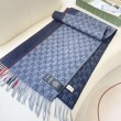 Scialle/sciarpa classica cashmere Gucci 36 x 180 Blu