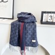 Scialle/sciarpa classica cashmere Gucci 36 x 180 Blu