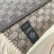 Pari all'originale replica Scialle/sciarpa classica cashmere Gucci 36 x 180 marrone