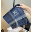Sciarpa Burberry Check Classical cashmere 30 x 180 Blu