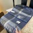 Sciarpa Burberry Check Classical cashmere 30 x 180 Blu