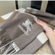 Pari all'originale replica Sciarpa Burberry Check Classical cashmere 30 x 180 Grigio