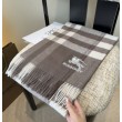 Pari all'originale replica Sciarpa Burberry Check Classical cashmere 30 x 180 Grigio