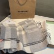 Alta gamma replica Sciarpa Burberry Check Classical cashmere 30 x 200 Grigio