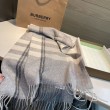 Alta gamma replica Sciarpa Burberry Check Classical cashmere 30 x 200 Grigio