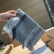 Alta gamma replica Sciarpa Burberry Check Classical cashmere 30 x 200 Grigio